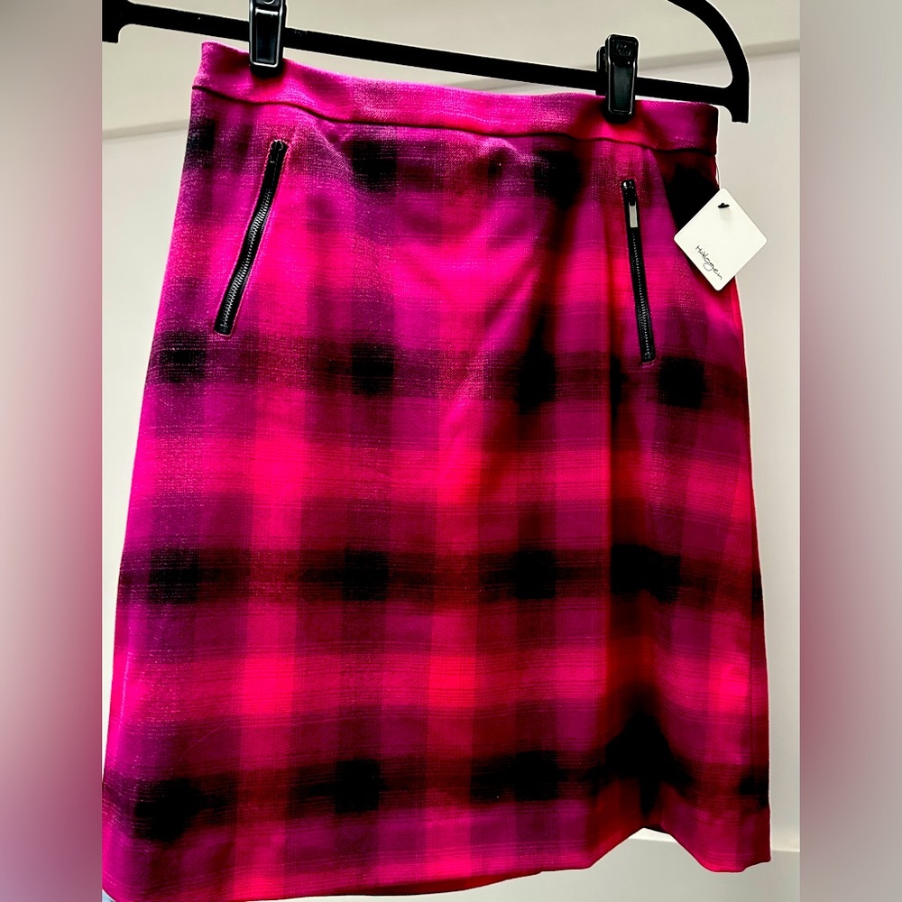 Sale❗️Halogen Purple M-Pink Tartan Pld Skirt Size 2